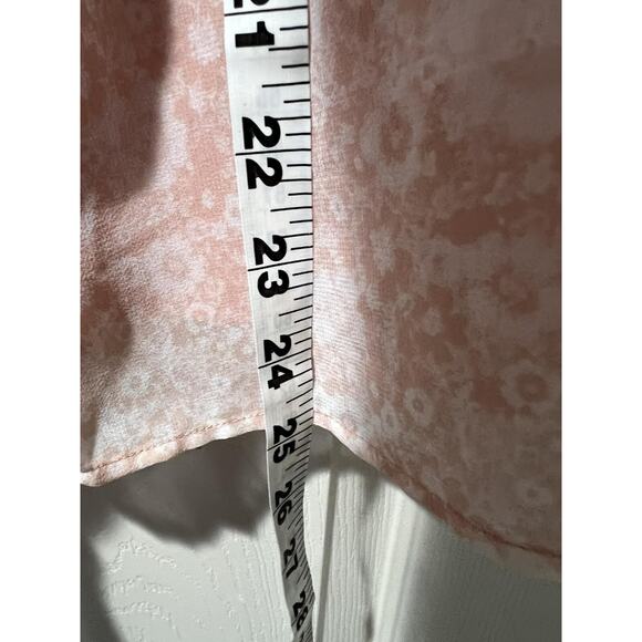 Rebecca Minkoff Women Viko pink floral Tie Neck Long Sleeve Top size M A001792 - Picture 4 of 11